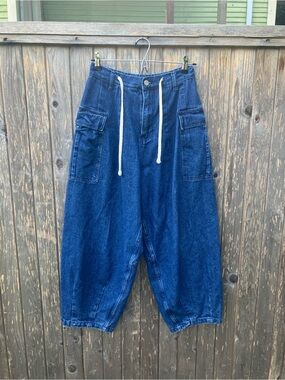 Overall union company barrel jeans